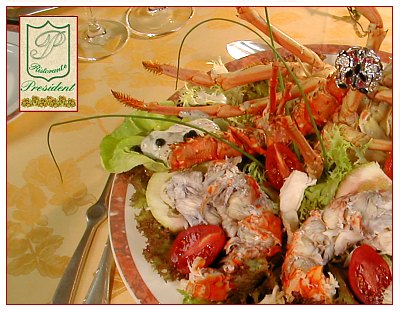 Le Ricette del Ristorante President - Il Pesce: Aragosta Ubriacata