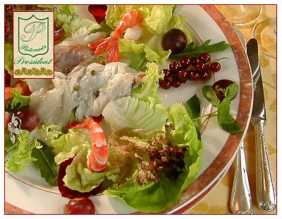 Carpaccio di Sarago al Pepe Rosa